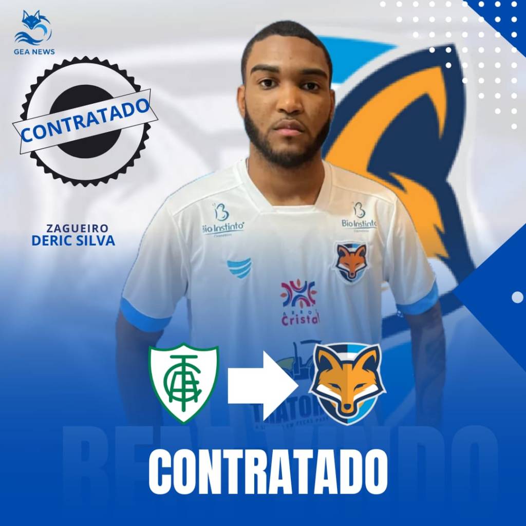 GRÊMIO ANÁPOLIS ANUNCIA A CHEGADA DO ZAGUEIRO DERIC SILVA, EX-AMÉRICA-MG, PARA O ELENCO PROFISSIONAL DA&nbsp;RAPOSA.