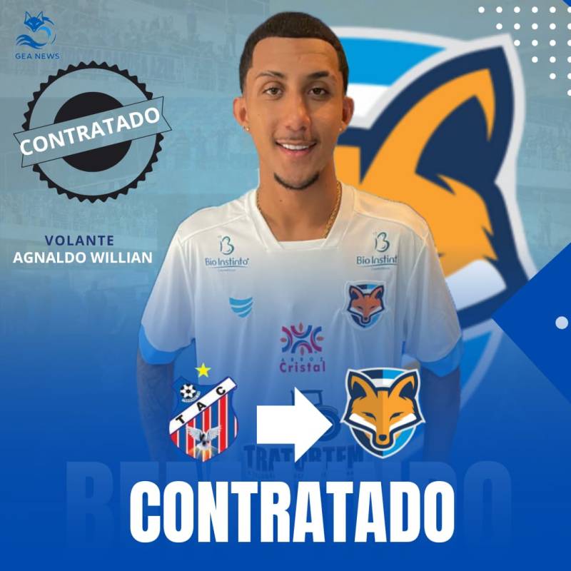 GRÊMIO ANÁPOLIS ANUNCIA CHEGADA DO VOLANTE AGNALDO WILLIAN,EX-TRINDADE